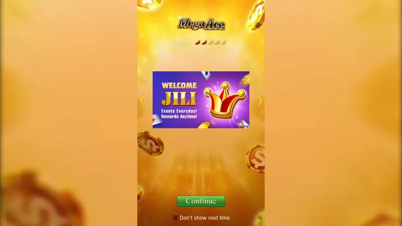 Mega Ace demo start screen