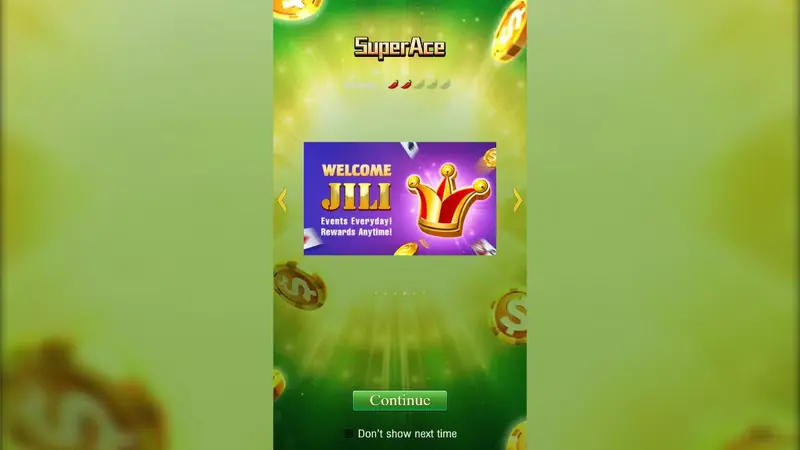 Super Ace demo start screen