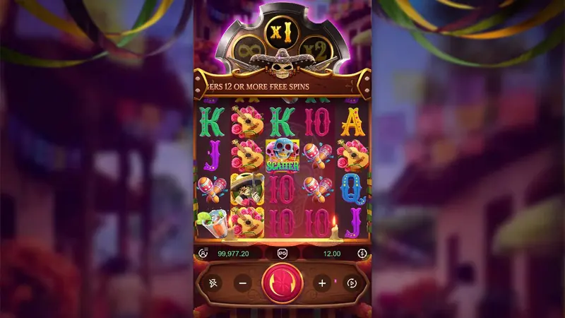 Wild Bandito slot by PG Soft – reels during a demo spin
